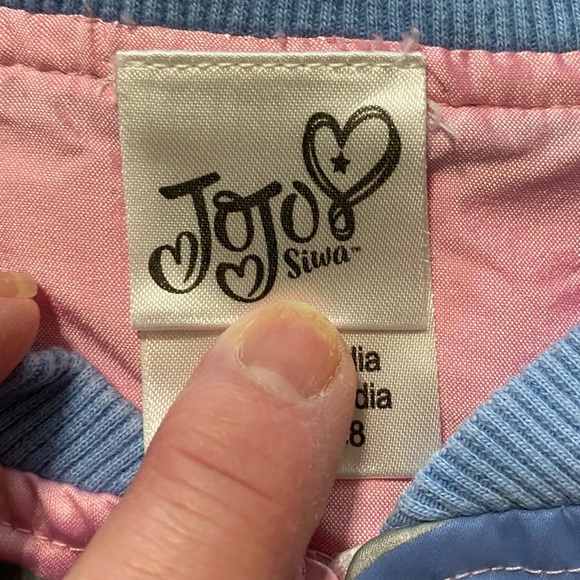 Jojo Siwa Nickelodeon year 2020 girls silk jacket with sequins XS (4/5) - Picture 3 of 13